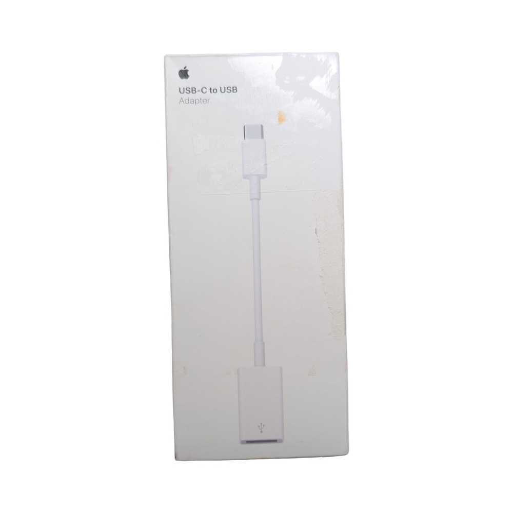 34-O Apple USB-C to USB Adapter for Apple iPhoneโ - White (Open Box)